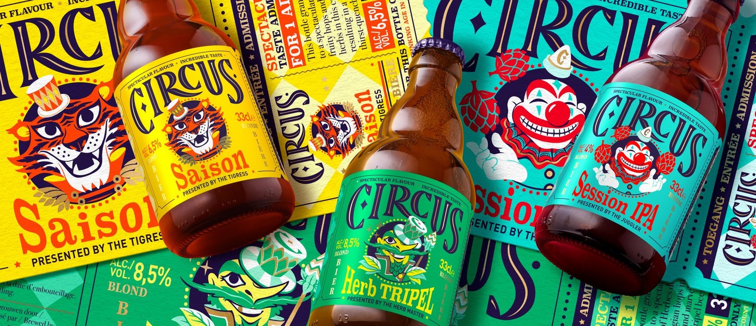 Circus beer — brand and packaging